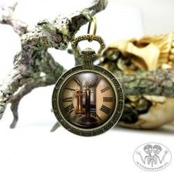 Medalion jak zegarek kieszonkowy - Steampunk Style